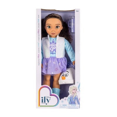 Disney ILY 4ever 18" Latina Brunette Ice Skater Outfit Elsa Inspired Doll