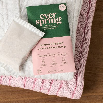 Air Freshener Sachet Grapefruit & Sweet Orange - Everspring: Solid, Non-Powered