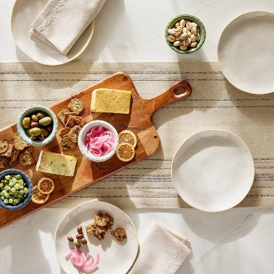 Striped Table Runner Natural/Blue - Hearth & Hand with Magnolia