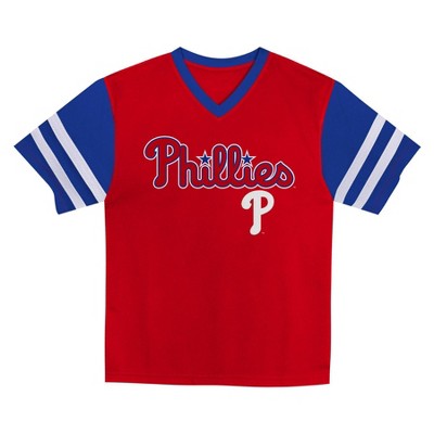 MLB Philadelphia Phillies Toddler Boys' Team Jersey - 18M: Sports Logo Knit Pullover