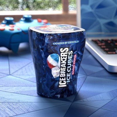 Ice Breakers Ice Cubes Snow Cone Flavored Sugar Free Chewing Gum - 3.24oz