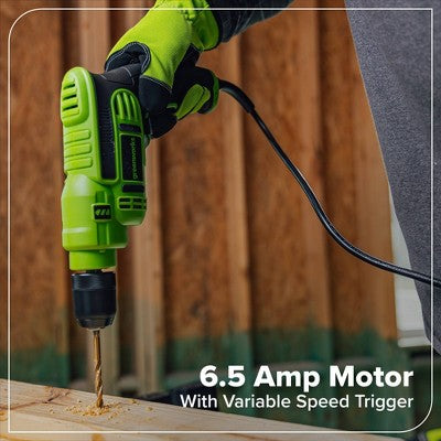 Greenworks 6.5 Amp 3/8'' Keyless Corded Drill