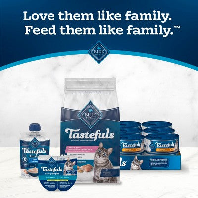 Blue Buffalo Tastefuls Sensitive Stomach Natural Adult Dry Cat Food with Chicken - 5lbs