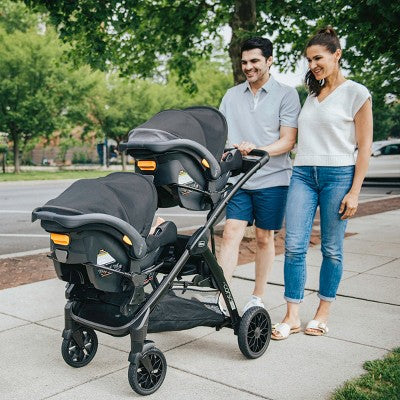 Chicco Corso Flex Infant Car Seat Adapter/Basket - Black: Machine Washable Seat Pad, Metal Material
