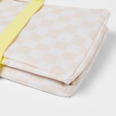 Multipurpose Tote Tan Checker - Sun Squad