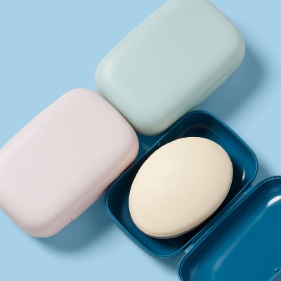 Bar Soap Travel Case - Blue - up&up: Polypropylene, 1 Piece, Beauty Tool Set