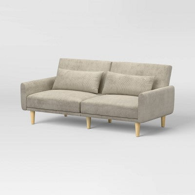 Futon Sofa Corduroy Taupe - Room Essentials (LOCAL PICKUP ONLY)