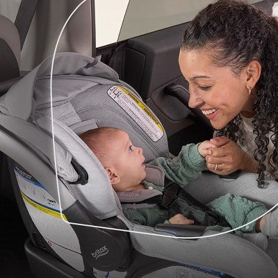 Britax Cypress Infant Car Seat - Rear Facing Car Seat with Alpine Base - Ponte Stone (LOCAL PICKUP ONLY)