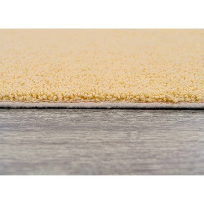 24"x40" Queen Cotton Washable Bath Rug Yellow - Garland Rug: Machine Made, Tufted, Latex & Rubber Backed
