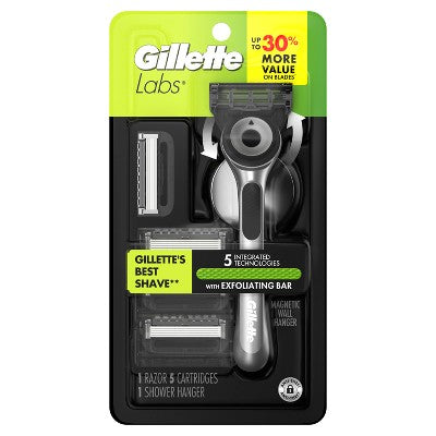 GilletteLabs Value Pack Razor Handle + 5 Blade Refills