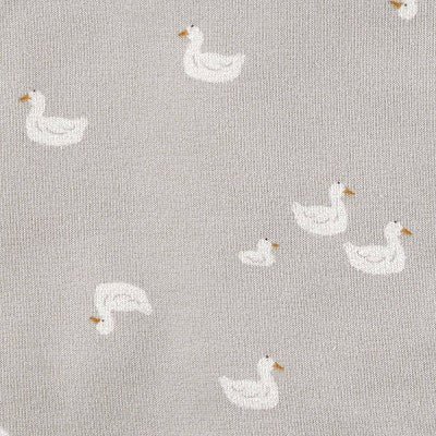 Carter's Just One You? Baby 2pk Duck Towel - Gray/White: Hooded Terry Towels, Cotton & Polyester, Animal Print, 29"x29"