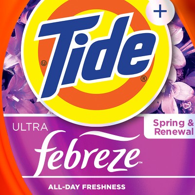 Tide Plus Febreze Spring & Renewal High Efficiency Liquid Laundry Detergent Soap - 149 fl oz