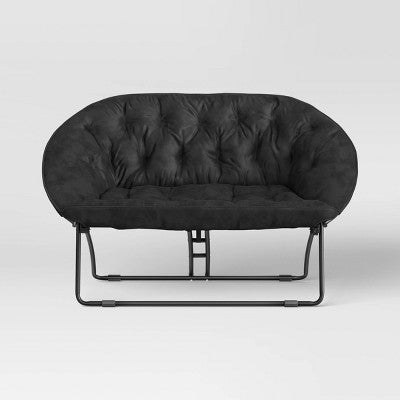 Double Dish Dorm Chair Black - Room Essentials (LOCAL PICKUP ONLY)