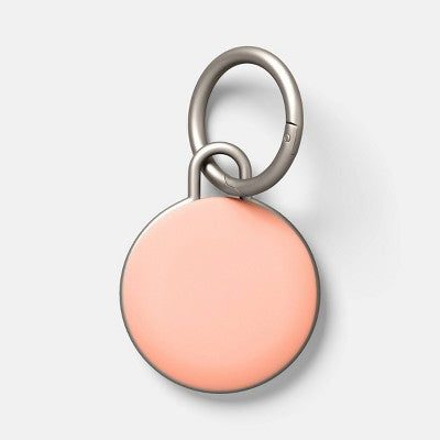 AirTag Silicone Holder - heyday Peach Orange: Carabiner Attachment