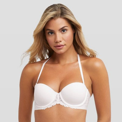 Maidenform Women's Strapless Push-Up Bra SE1102  White 34B