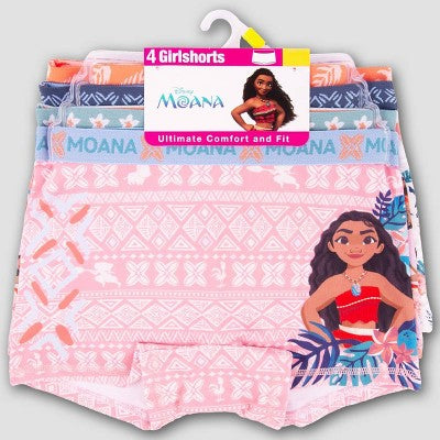 Girls' Moana 4pk Girlshorts Underwear - 6