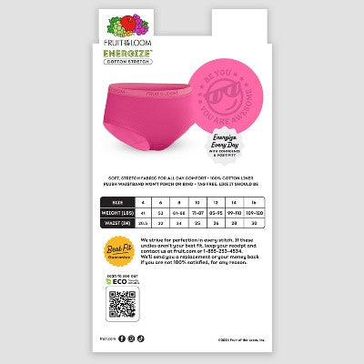 Fruit of the Loom Girls' 5pk Briefs - 6