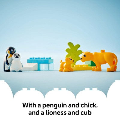 LEGO DUPLO Town Wild Animal Families Penguins & Lions 10442
