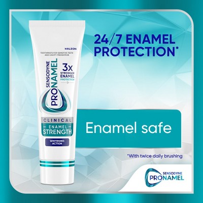 Sensodyne Pronamel Fluoride Clinical Enamel Strengthening & Whitening Action Toothpaste - 3.4oz