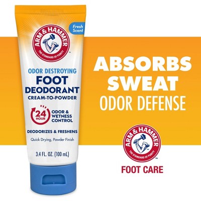 Arm & Hammer Odor Destroying Foot Deodorant Cream-to-Powder - 3.4 fl oz