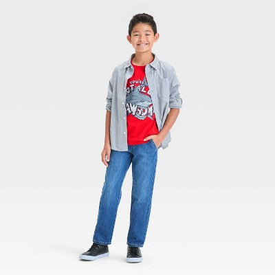 Boys' Short Sleeve Shark Graphic T-Shirt - Cat & Jack Red M
