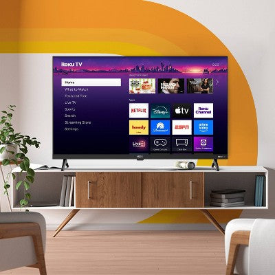 Hiro Roku TV 32" 720p HD Smart TV Flat Screen LED Television with Roku TV and Dolby Audio for Streaming (LOCAL PICKUP ONLY)