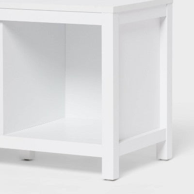13" 3-Cube Bench Shaker Style Cube Storage White - Brightroom (LOCAL PICKUP ONLY)