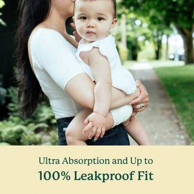 EcoPeaCo. Bamboo Disposable Diapers Made with Organic Bamboo and Viscose - Trial and Travel - Size 4 - 7ct