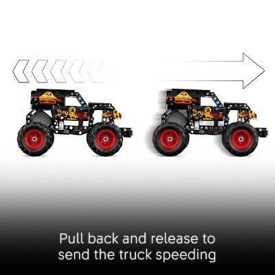 LEGO Technic Monster Jam Grave Digger Fire and Ice Building Toy 42219