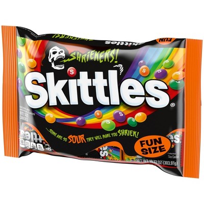 Skittles Shriekers Halloween Sour Candy Fun Size Bag - 10.72oz