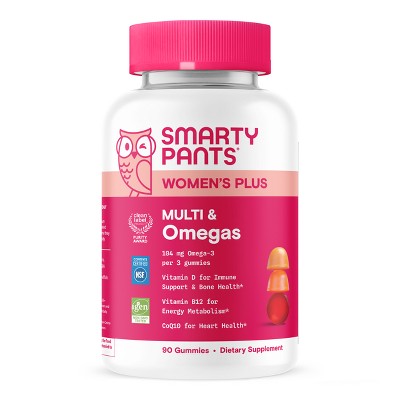 SmartyPants Women's Plus Multivitamin & Omegas Gummies with Vitamins C, D3, B12 & Zinc - 90ct