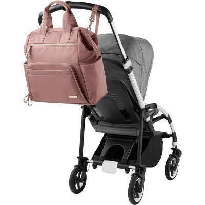 Skip Hop Mainframe Wide Open Diaper Backpack - Dusty Rose