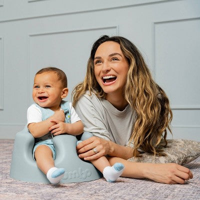Bumbo Floor Seat PLUS+ with Tray Infant Positioning Seat - Desert Mirage