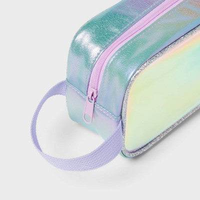 Iridescent Plastic Pencil Pouch Purple - up&up