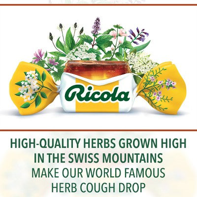 Ricola Original Herb Menthol Cough Drops - 90ct: Gluten-Free, 4.8mg Menthol, Cold & Cough Treatment