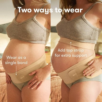 Frida Mom Dual Support Maternity Belly Band, Hip & Pelvis - Tan L/XL
