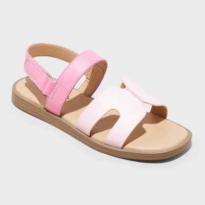 Girls' Auden Sandals - art class Pink 2: Open Toe, Faux Leather