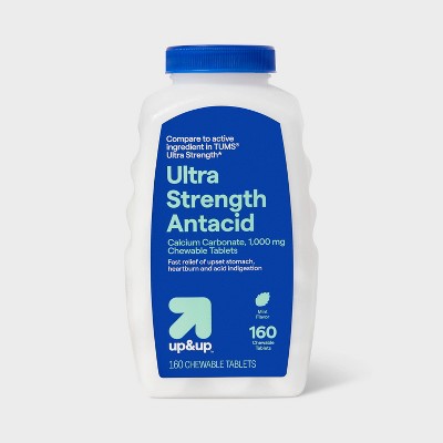 Ultra Strength Antacid Chewable Tablets - Mint - 160ct - up&up