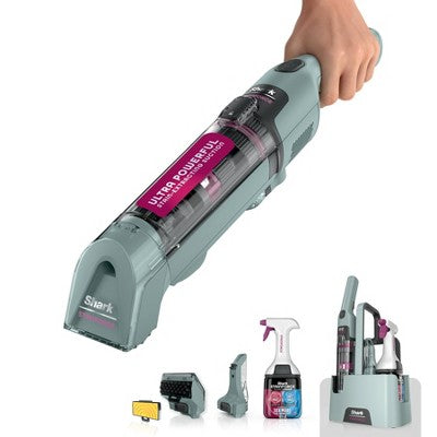 Shark StainForce Portable Cordless Spot & Stain Cleaner with Dual-Activated Cleaning SolutionHX101 Gray