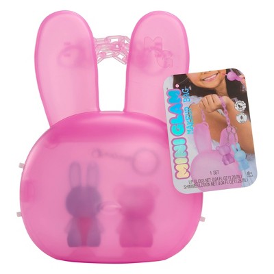 Mini Glam Purse with Cosmetic Bunny - Berry