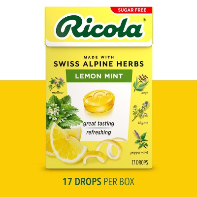 Ricola - Sugar Free Lemon Mint - On The Go Box - 17ct