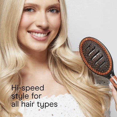 Conair Copper Pro Quick Blow Dry Vented Copper Pin Cushion Vent Hair Brush - All Hair
