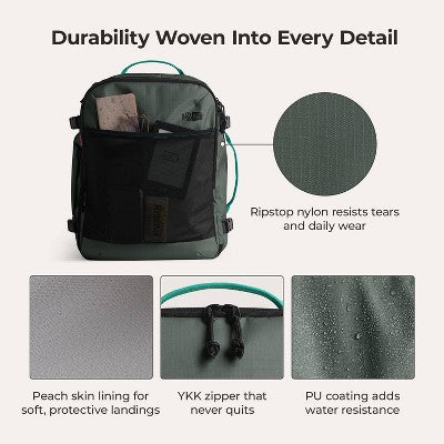 Bagsmart Blast Pro 40L Travel Backpack - Green