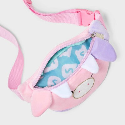 Girls' Squishmallows Patty Belt Crossbody Bag - Pink
