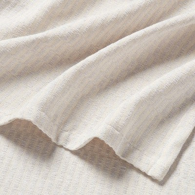 Full/Queen Chenille Jacquard Blanket Gray Geo - Threshold