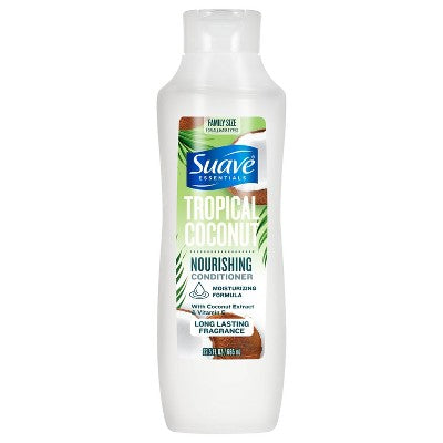 Suave Nourishing Conditioner Tropical Coconut - 22.5 fl oz: Paraben-Free, Sulfate-Free for All Hair Types