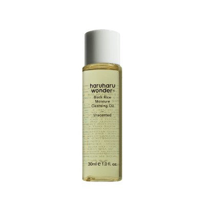 haruharu wonder Black Rice Moisture Cleansing Oil - 1 fl oz: Vegan, For Normal to Acne-Prone Skin, Travel Size