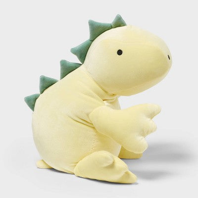 Dinosaur Weighted Plush Kids' Throw Pillow Yellow - Pillowfort