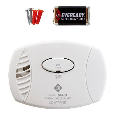 First Alert Alarm Smoke DC10 SM210CO400: 10-Year Smoke & Carbon Monoxide Detector, Battery Operated, White, 2-Pack