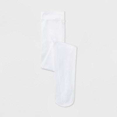 Girls' Footed Dance Tights - Cat & Jack White M